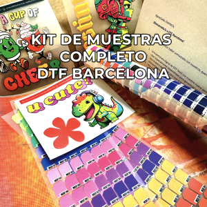 dtf por metros barcelona pack completo de muestras