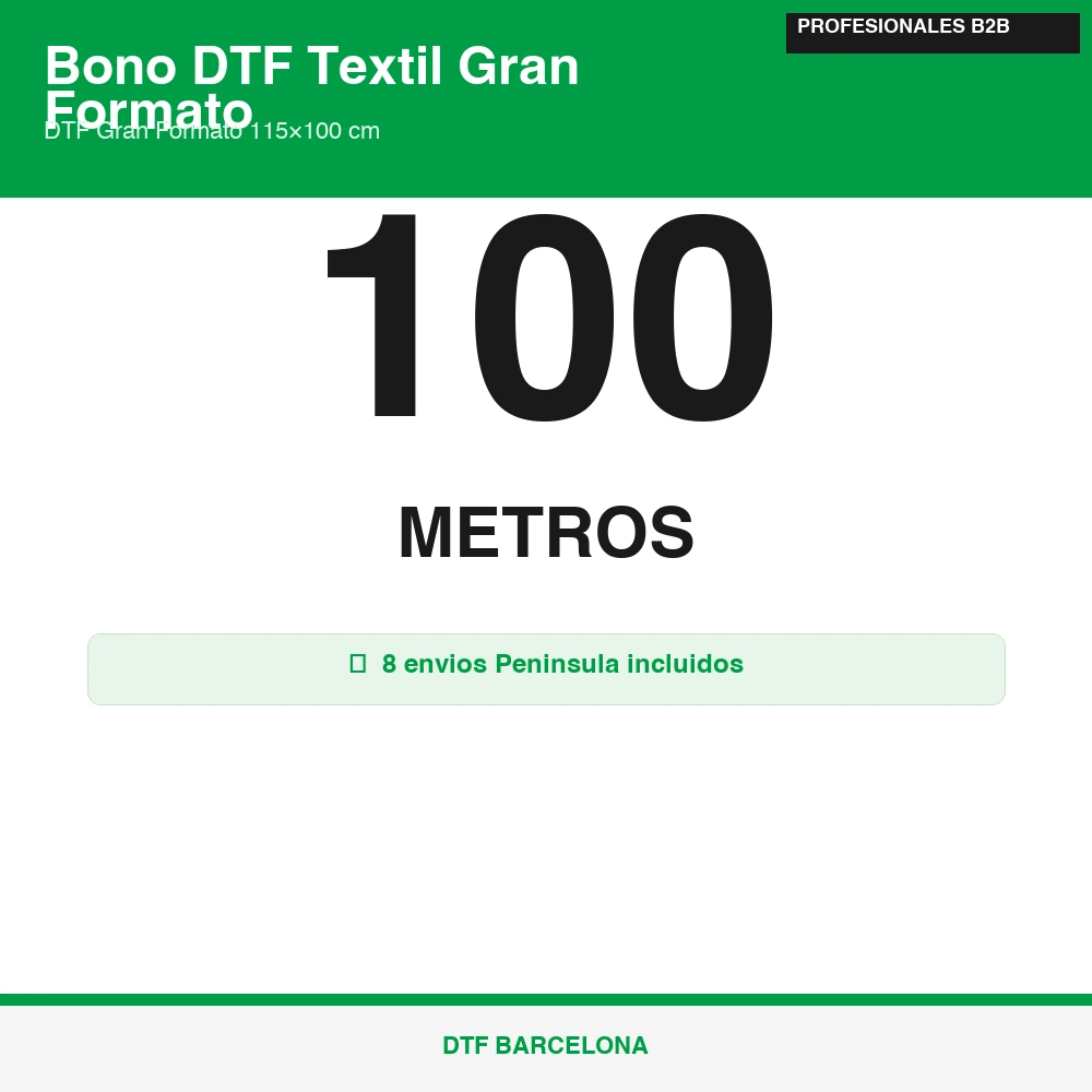 Bono Gran Formato 100m